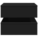 Coffee Table with LED Lights Black 50x50x40 cm 839855