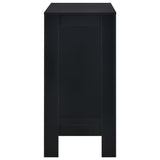 Bar Table with Shelf Black 110x50x103 cm 280212