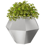 Planter 2 pcs Silver 100 x 100 x 80 cm Stainless Steel 884033