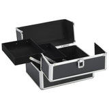 Make-up Case 22x30x21 cm Black Aluminium 91829