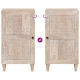 Sideboard Bleached White 40 x 33 x 75 cm Solid Mango Wood 4018140