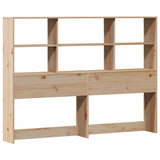Bookcase Bed without Mattress 150x200 cm King Size Solid Wood Pine 3322473