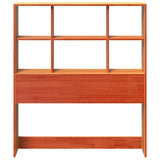Headboard with Storage Wax Brown 75 cm Solid Wood Pine 855677