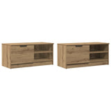TV Cabinets 2 pcs Artisan Oak 80x35x36.5 cm Engineered Wood 856857