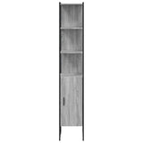 Bathroom Cabinet Grey Sonoma 33x33x185.5 cm Engineered Wood 842474