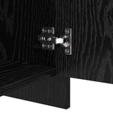 Sideboard Black Oak 70 x 41 x 75 cm Engineered Wood 875230