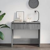 Console Table Grey Sonoma 89x41x76.5 cm Engineered Wood 813000