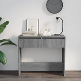 Console Table Grey Sonoma 89x41x76.5 cm Engineered Wood 813000