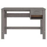Desk HAMAR Light Grey 110x40x75 cm Solid Wood Pine 340459