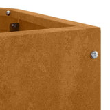 Corner Planter Rusty 45 x 45 x 50 cm Weathering steel 883674