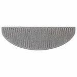 ZNTS Stair Mats Self-adhesive Sisal-Look 30 pcs 65x21x4 cm Silver 3365871