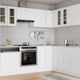 802521 Hanging Glass Cabinet "Lyon" White 60x31x60 cm Engineered Wood