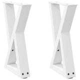 Coffee Table Legs 2 pcs White 38x cm Steel 4012701
