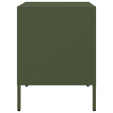 Bedside Cabinet Olive Green 36x39x50.5 cm Steel 842918