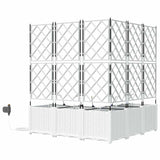 Garden Planter 5 pcs White 120 x 120 x 142 cm PP 42002924