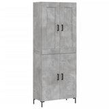 Highboard Concrete Grey 69.5x34x180 cm Engineered Wood 3199557
