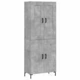 Highboard Concrete Grey 69,5x34x180 cm Engineered Wood 3199557