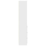 Highboard White 37.5x35x180 cm Engineered Wood 861661