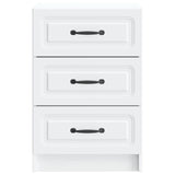 Bedside Cabinet White 43 x 41 x 63.5 cm Engineered Wood 895705