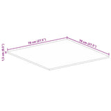 Table Top 70x70x1.5 cm Square Solid Wood Rough Mango 371340