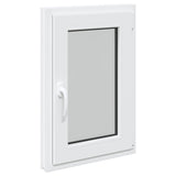 Basement Window RISOR 50 x 75 cm PVC and Glass White 42047228