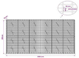 Gabion with 3.5 mm Wire and 5x10 cm Mesh 300x10x200 cm 3462576