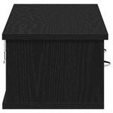 Wall Cabinet Black Oak 88x26x18,5 cm Engineered Wood 861994