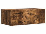 TV Cabinet Set Wall-mounted 4 pcs Smoked Oak Engineered Wood 3409002