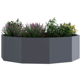 Planter Anthracite 120 x 120 x 35 cm Steel 883726