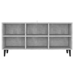 TV Cabinet with Metal Legs Concrete Grey 103.5x30x50 cm 805954