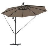 Umbrella Taupe 294 x 294 x 248 cm Polyester and Aluminium 42003386