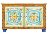 321665 Hand Painted Sideboard 70x35x60 cm Solid Mango Wood