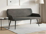 2 Seater Sofa with Metal Legs 2-Seater Dark Grey 42051044
