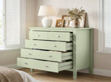 5 Drawer Chest of Drawers, Modern Dresser for Bedroom, Bedside Storage Cabinet, Wide Storage Unit T3398P555135