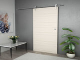 Sliding Door Hardware Kit 183 cm Stainless Steel Silver 142826
