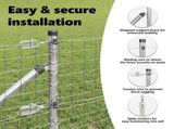 Ground Spike Fence Post 13 pcs Silver Powder-Coated Steel 42004273