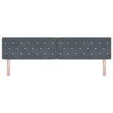 Headboard with Headboard Dark Grey 200 cm Faux Leather 42007106