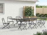 Garden Dining Set 9 pcs Anthracite 212 x 90 x 76 cm 3429147
