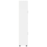 Highboard with Shelf FLORIN High Gloss White 60 x 35 x 182 cm 3397918
