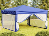 Folding Party Tent with Sidewalls Blue 3x3 m 93528