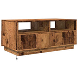 Coffee Table with LED Lights Old Wood 90x49x40 cm 857710