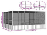 Bird Cage Anthracite 302.5x324.5x211.5 cm Galvanised Steel 171550
