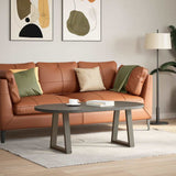 Coffee Table Legs V-Shape 2 pcs Natural Steel 38x cm Steel 4012547