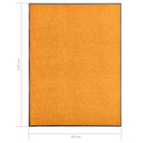 Doormat Washable Orange 90x120 cm 323454