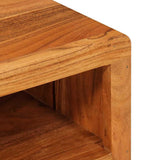 TV Cabinet with Shelf Brown 110 x 30 x 40 cm Solid Acacia Wood 42003317