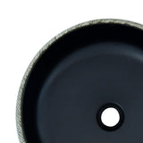 Countertop Basin Black and Grey Round 41x14 cm Ceramic 155061