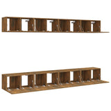 TV Cabinets 8 pcs Smoked Oak 60x30x30 cm Engineered Wood 3120308