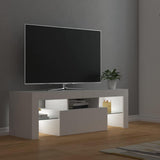 TV Cabinet with LED Lights White 120x35x40 cm 804346