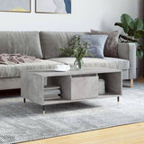 Coffee Table Concrete Grey 90x50x36.5 cm Engineered Wood 830584