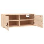 ZNTS Wall Cabinet 80x30x30 cm Solid Wood Pine 818375